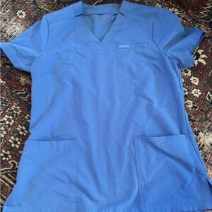 Jaanuu Relaxed 3 Pocket Top in Ceil Blue